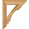 Ekena Millwork Olympic Slat Rough Sawn Bracket w/ Offset Brace, Western Red Cedar, 6"W x 22"D x 26"H BKT0604X22X26OLY06RWR - alternate 3